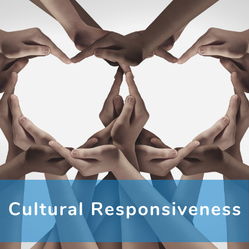 A poster that reads 'cultural responsiveness'
