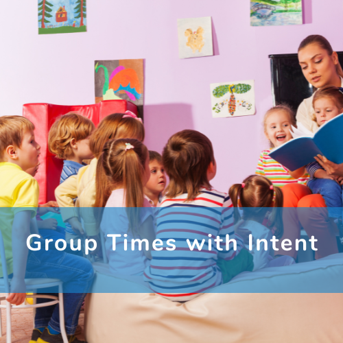 'Group times with intent' poster