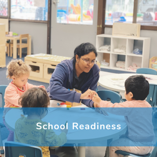 A poster that reads 'school readiness'